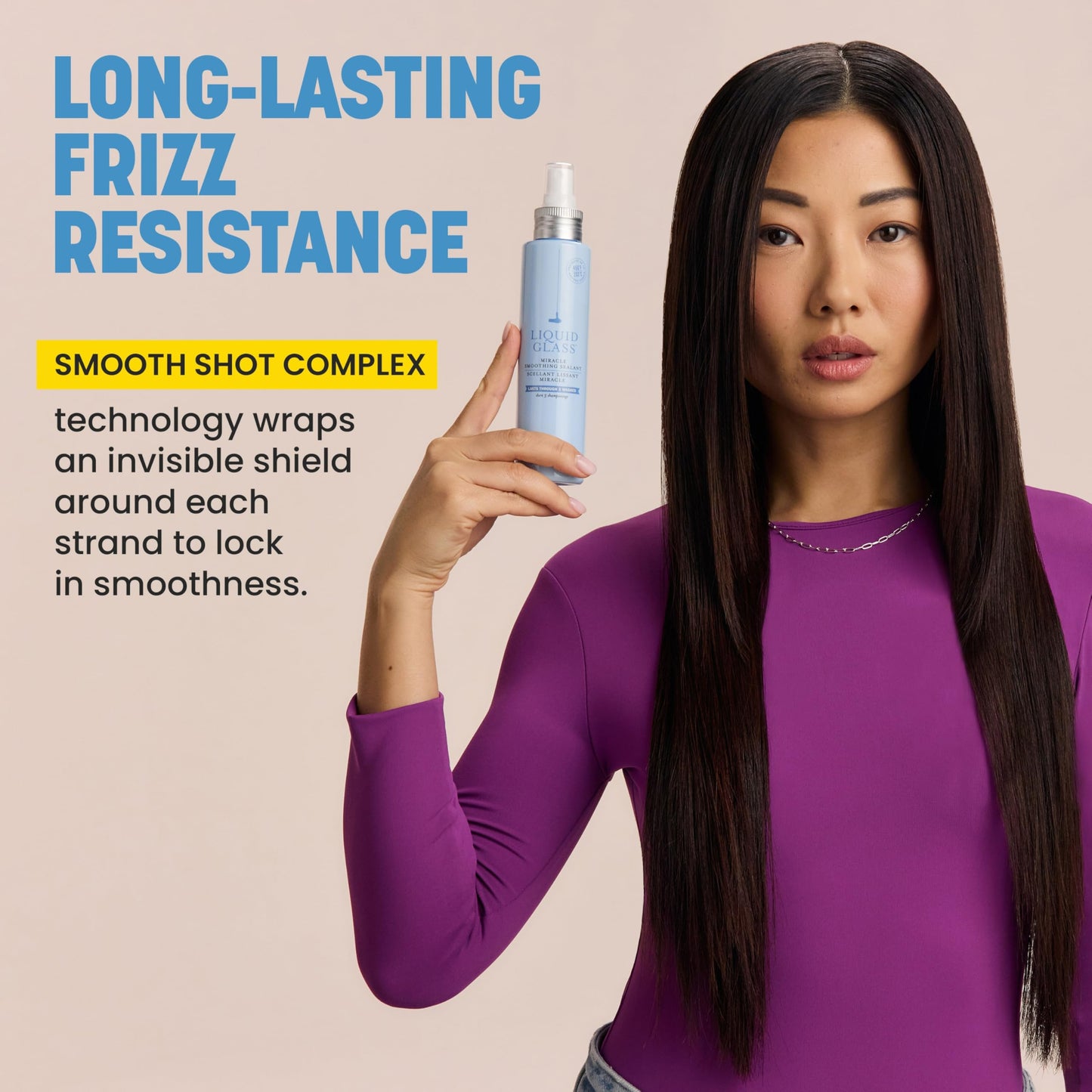 Drybar Liquid Glass Moisture-Rich Miracle Smoothing Sealant | Heat Protectant for Hair, Lasts Through 3 Washes for Long-Lasting Frizz Resistance and High-Shine Finish