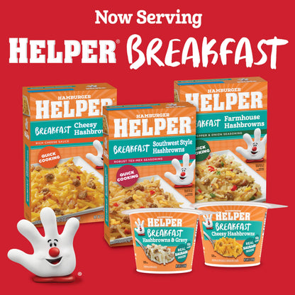 Hamburger Helper BREAKFAST Southwest Style Hashbrowns, 4 oz, 12 per case