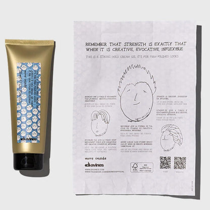 Davines This is a Strong Hold Cream Gel, Create Structure And Definition, For Quick-Drying And Residue-Free Workable Styling, 4.22 Fl. Oz.