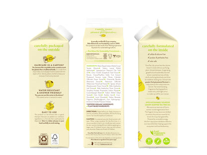 Babo Botanicals Purifying Lemon Tea Tree & Grapefruit Shampoo + Bundle with Conditioner – For Flat, Oily Prone Hair – Add body & shine - Passion Fruit Ferment for scalp