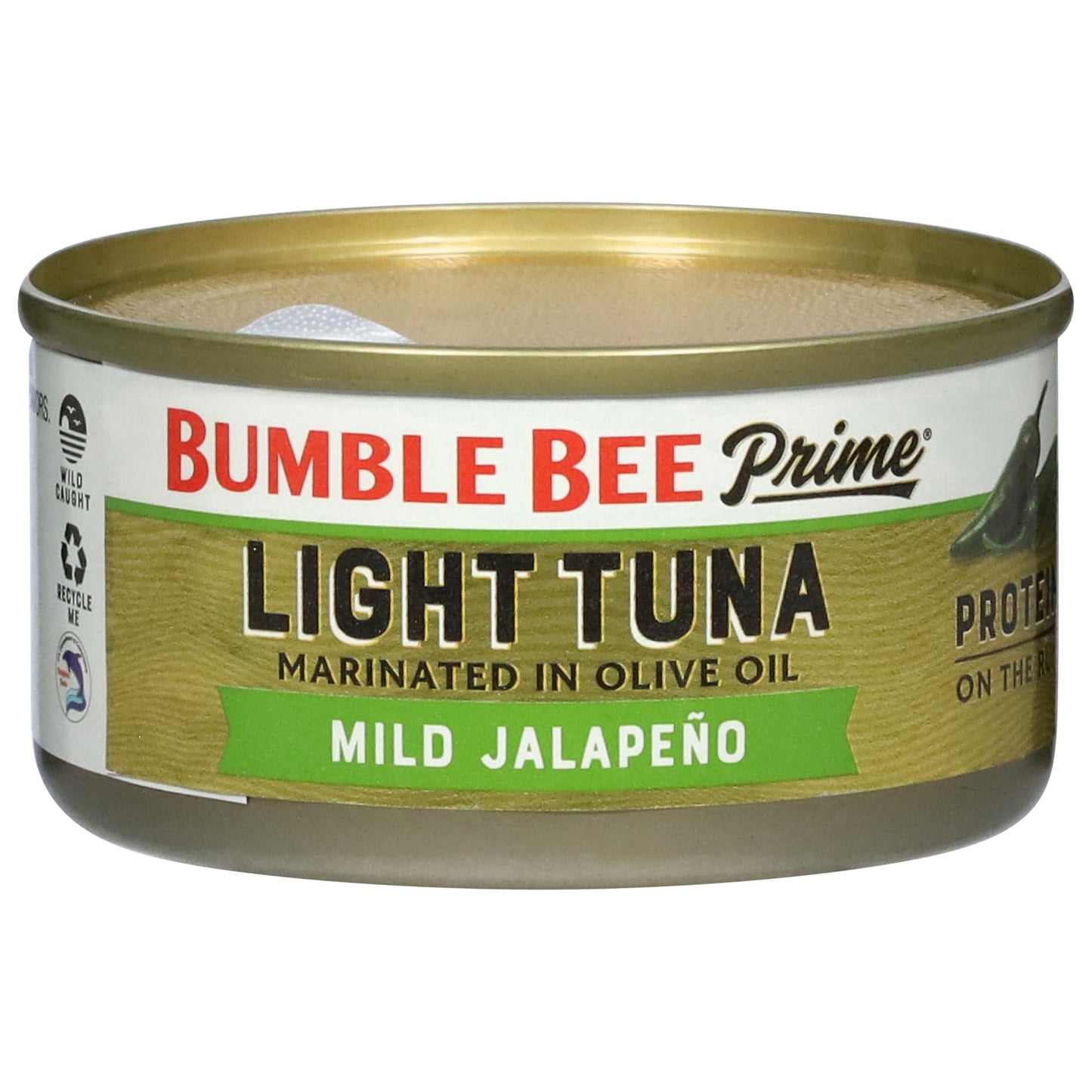 Bumble Bee Prime Protein on the Run Tuna Snack Kit, Pack of 12 - Gourmet Tuna Marinated in Olive Oil & Mild Jalapeno with Crackers and Serving Utensil - 20g of Protein Per Serving, Easy Open Can