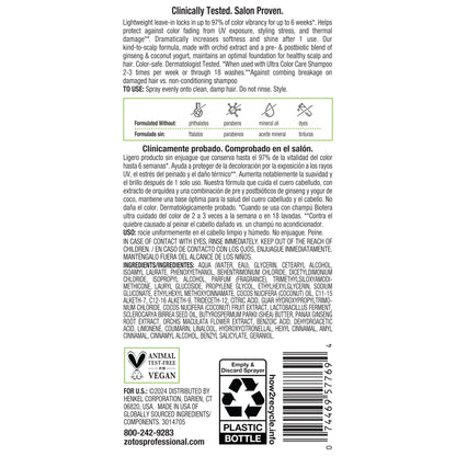 Biotera Ultra Color Care Lock Leave-In Conditioner Spray | Locks In Color Vibrancy | Heat Protectant Treatment | Color-Treated Hair | Vegan & Animal Test-Free | Paraben & Sulfate-Free | Color-Safe