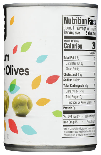 365 by Whole Foods Market, Ripe Green Pitted Olives, 6 Ounce