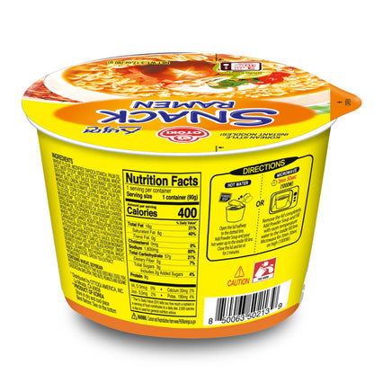 OTOKI Snack Ramen Bowl, 6 x 90g – Mild Noodle Ramen Soup, Perfectly Chewy Noodles, Quick 2-Minute Preparation