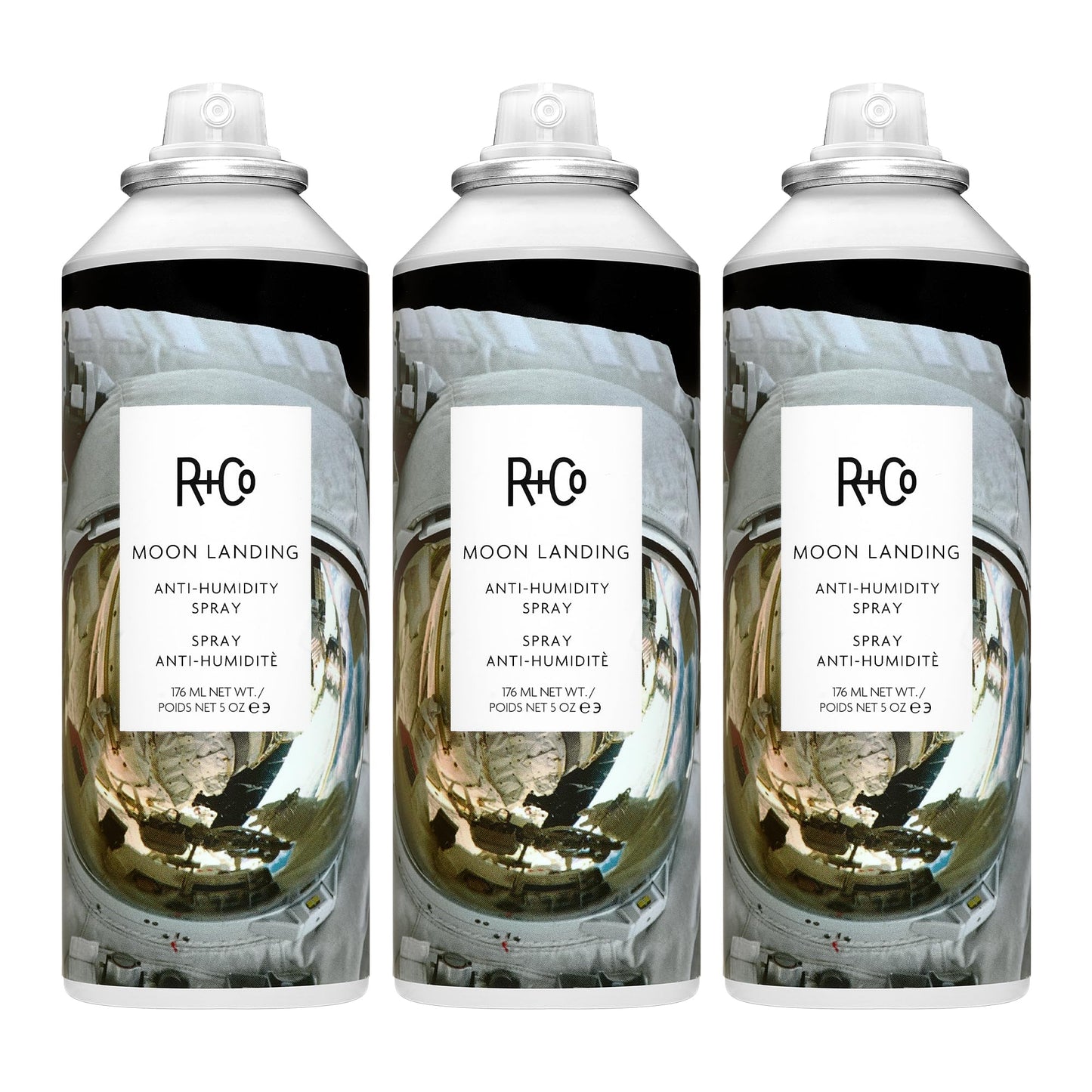 R+Co MOON LANDING Anti-Humidity Spray – Frizz Control & Humidity Protection, Smooths Hair & Enhances Shine, All Hair Types