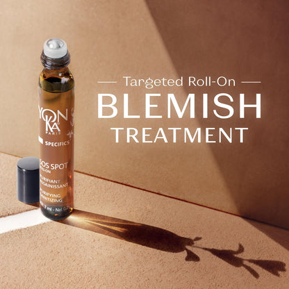 Yon-Ka SOS Spot Roll-On | Targeted Blemish Treatment for Pimples and Breakouts | Soothes and Purifies Skin | Alcohol-Free | Travel Size 0.24 fl oz