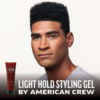 AMERICAN CREW Men's Hair Gel, Light Hold, Non-Flaking Styling Gel, 13.1 Fl Oz (Pack of 2)