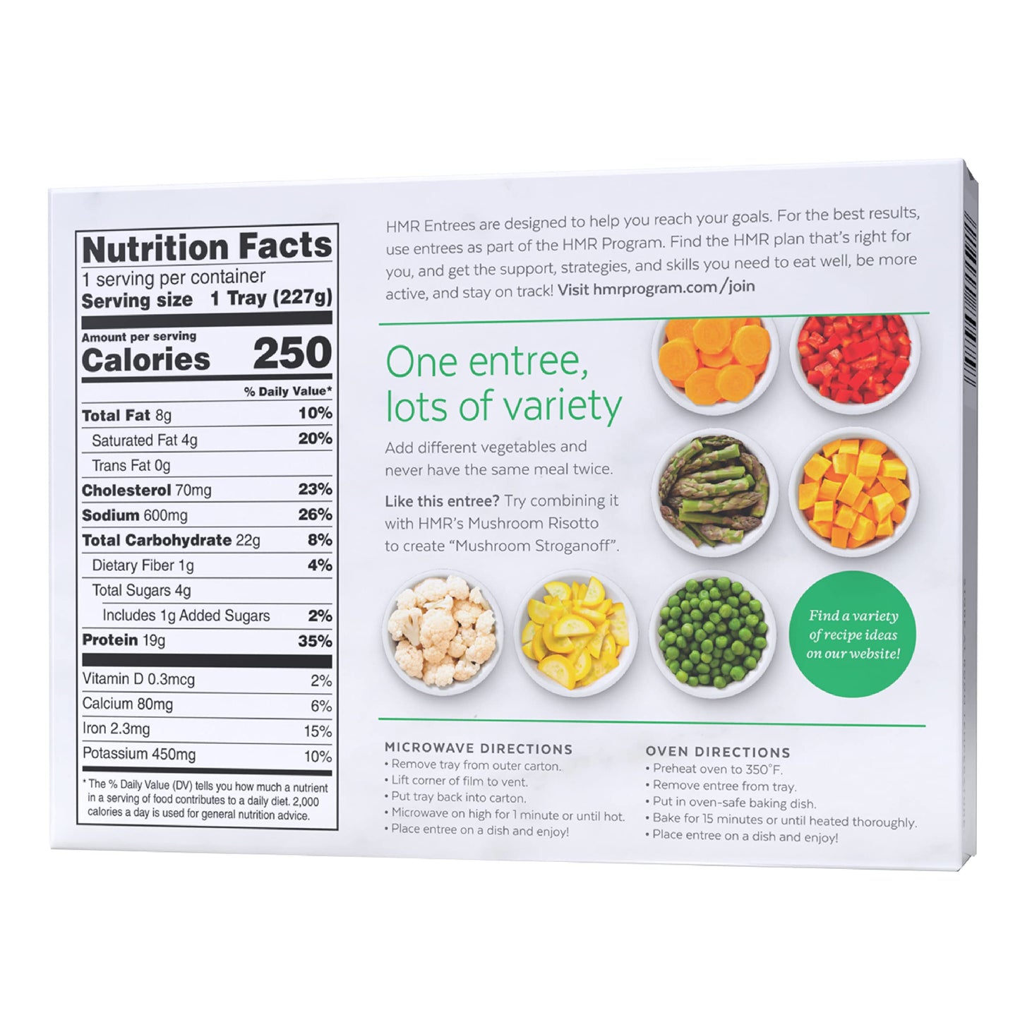 HMR Beef Stroganoff with Noodles Entrée | Pre-packaged Lunch or Dinner | Ready to Eat | 19g of Protein | Low Calorie Food | 8oz Serving per Meal | Pack of 6