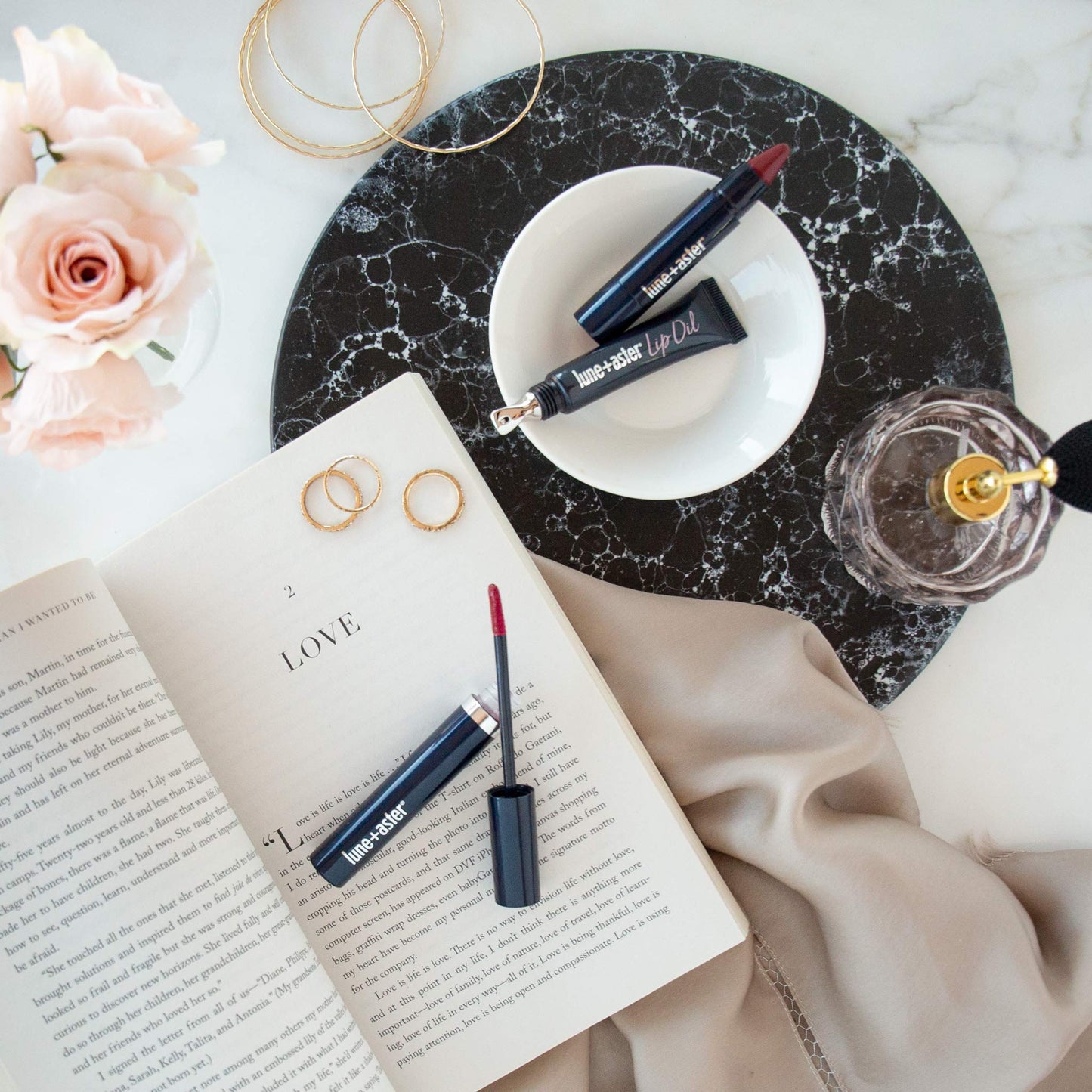 Lune+Aster Powerlips Lip Oil | Non-Tinted Lip Oil Adds Shine And Deep Hydration - Clear