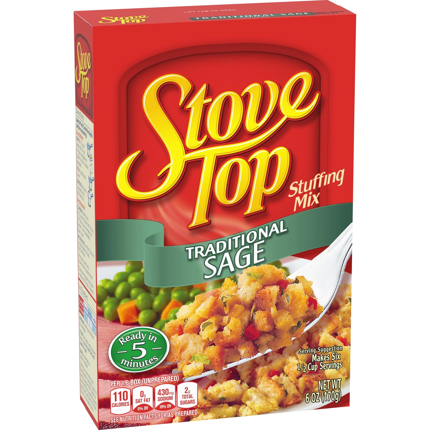 Stove Top Traditional Sage Stuffing Mix (6 oz Box)