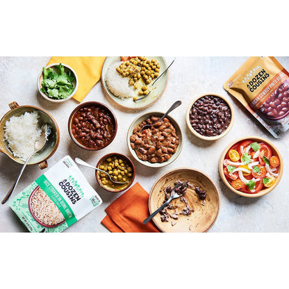 A Dozen Cousins Vegan Creole Red Beans 6pk, Seasoned Healthy Microwave Kidney Beans in Avocado Oil, Ready to Eat Prepared Food, Easy Plant Protein with Fiber, Gluten Free Quick Meal, Clean Ingredients