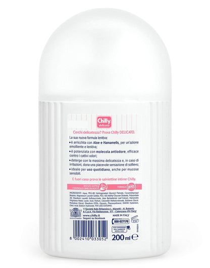 Chilly:"Formula Lenitiva" ("Lenitive Formula") Delicate Intimate Cleanser 6.76 Fluid Ounce (200ml) Package