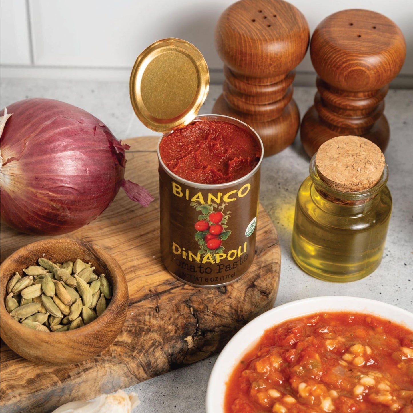 Bianco DiNapoli Organic Tomato Paste, 6 Oz (Pack of 12), Vine Ripened California Grown Tomatoes, Canned Tomato Paste for Soups, Sauces, Pasta and More
