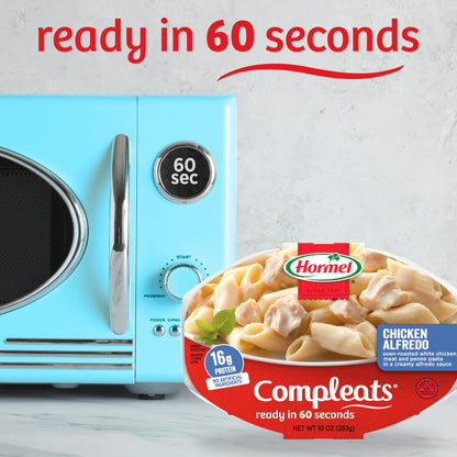 HORMEL COMPLEATS Chicken Alfredo Microwave Tray, 10 oz. (6 Pack)