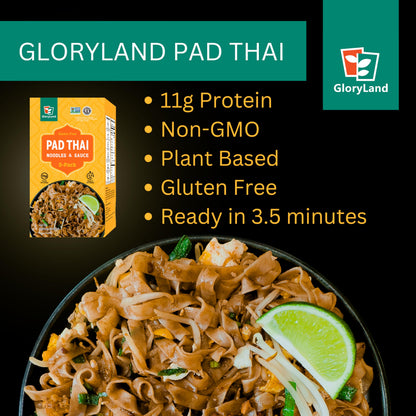 Gloryland Pad Thai Noodles and Sauce Meal Kit (28oz) - Pack of 5