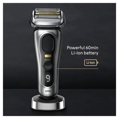 Braun Series 9 PRO+ Electric Razor for Men, 5 Pro Shave Elements & Precision Long Hair Trimmer, 6in1 SmartCare Center, Wet & Dry Electric Shaver for Smooth Skin with 60min Battery Runtime, 9517s
