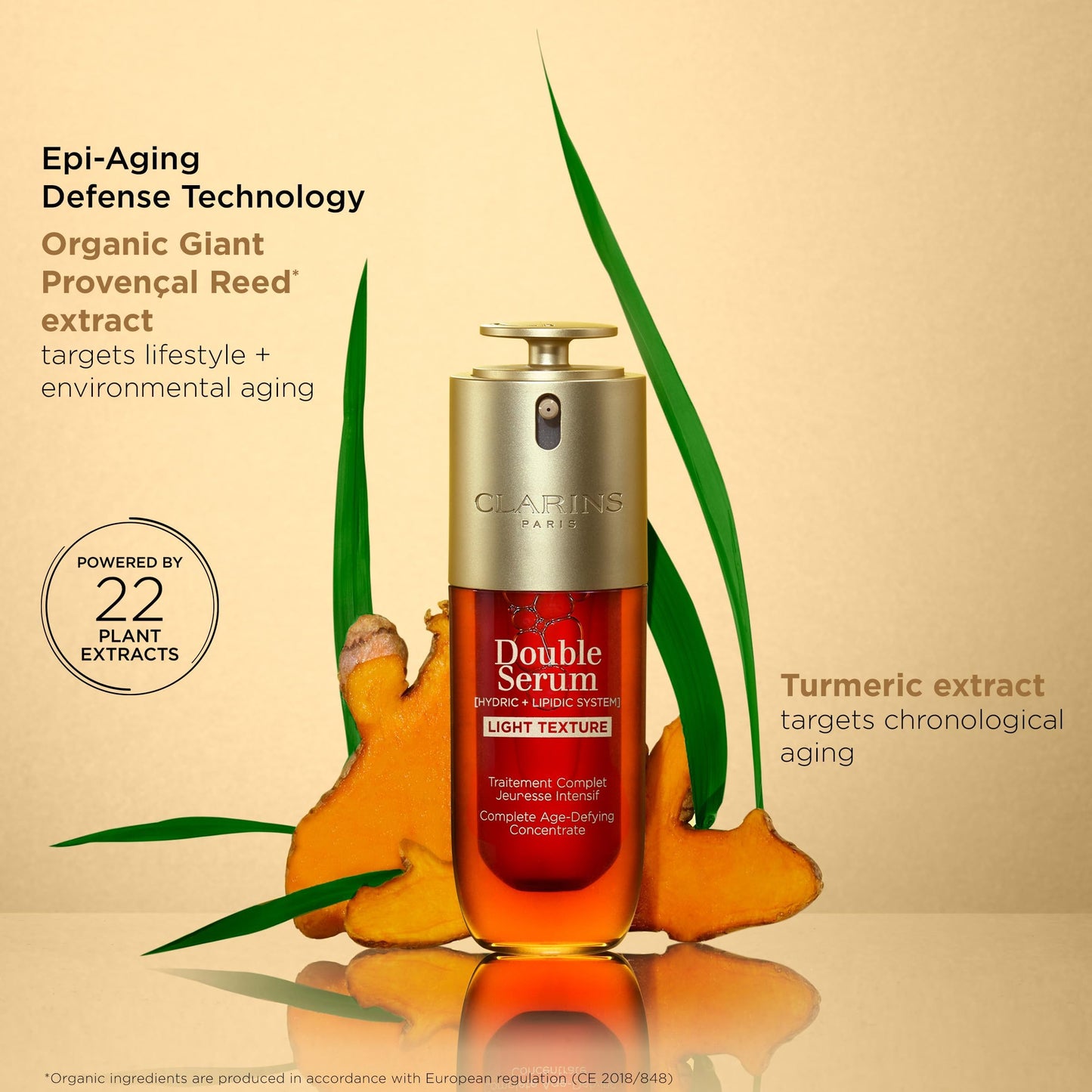 Clarins DOUBLE SERUM LIGHT TEXTURE | Anti Aging Serum | Visibly Firms, Smoothes, Boosts Radiance and Refines Pores | 24H Hydration | Great for Combination to Oily Skin and Humid Climates