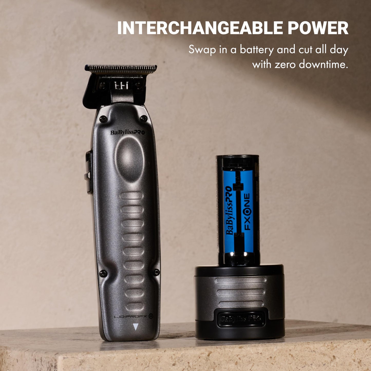 FXONE LO-PROFX Professional Cordless Trimmers for Men with Interchangeable Battery