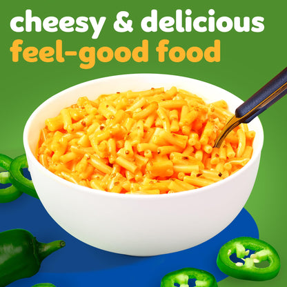 Kraft Mac and Cheese, 4 Cups, for Easy Dinner or Dinner Sides, Jalapeño Flavored with Other Natural Flavors, No Artificial Flavors, Preservatives or Dyes, 2.05 oz