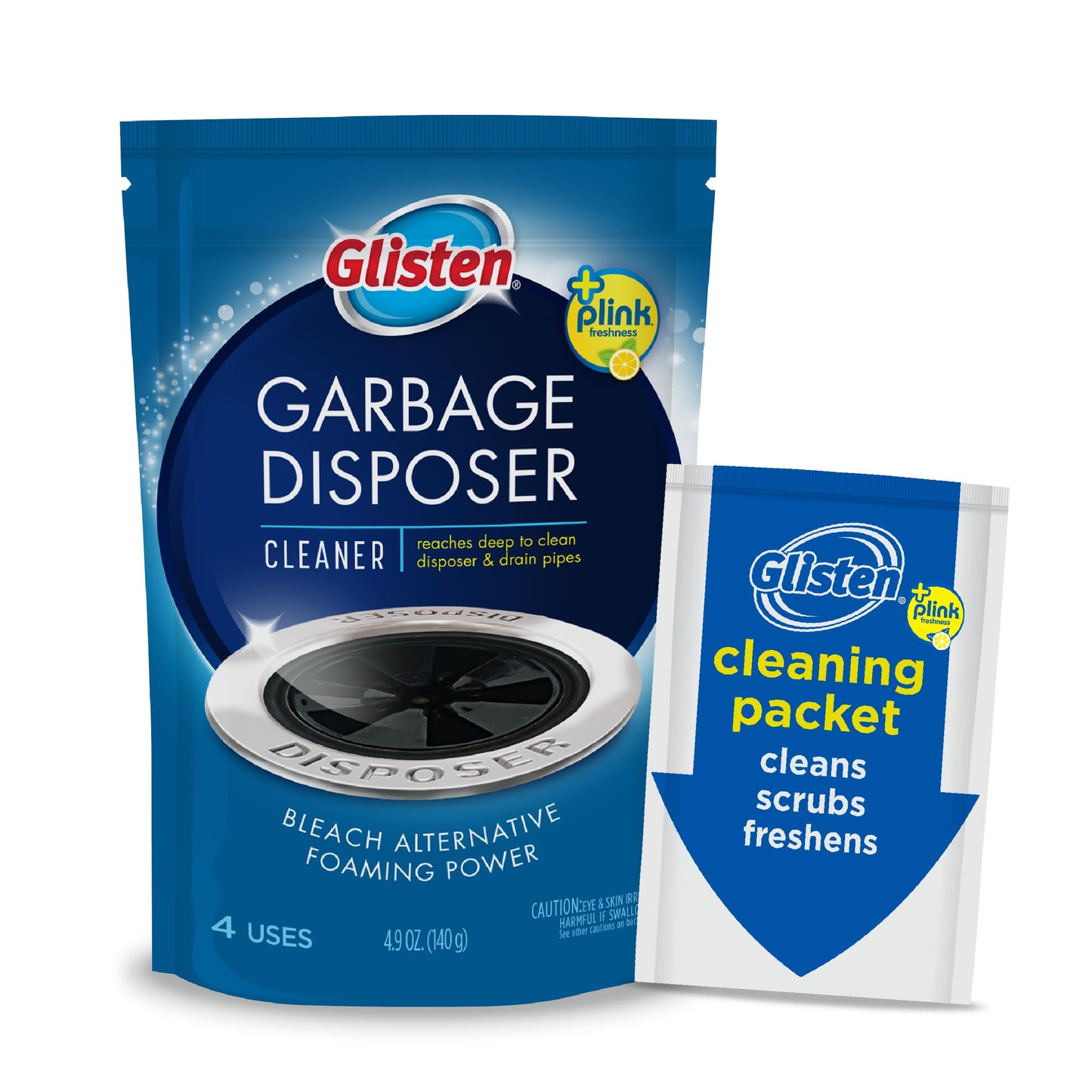 Carefree Panty Liners 120ct & Glisten Garbage Disposer Cleaner 4 Packets