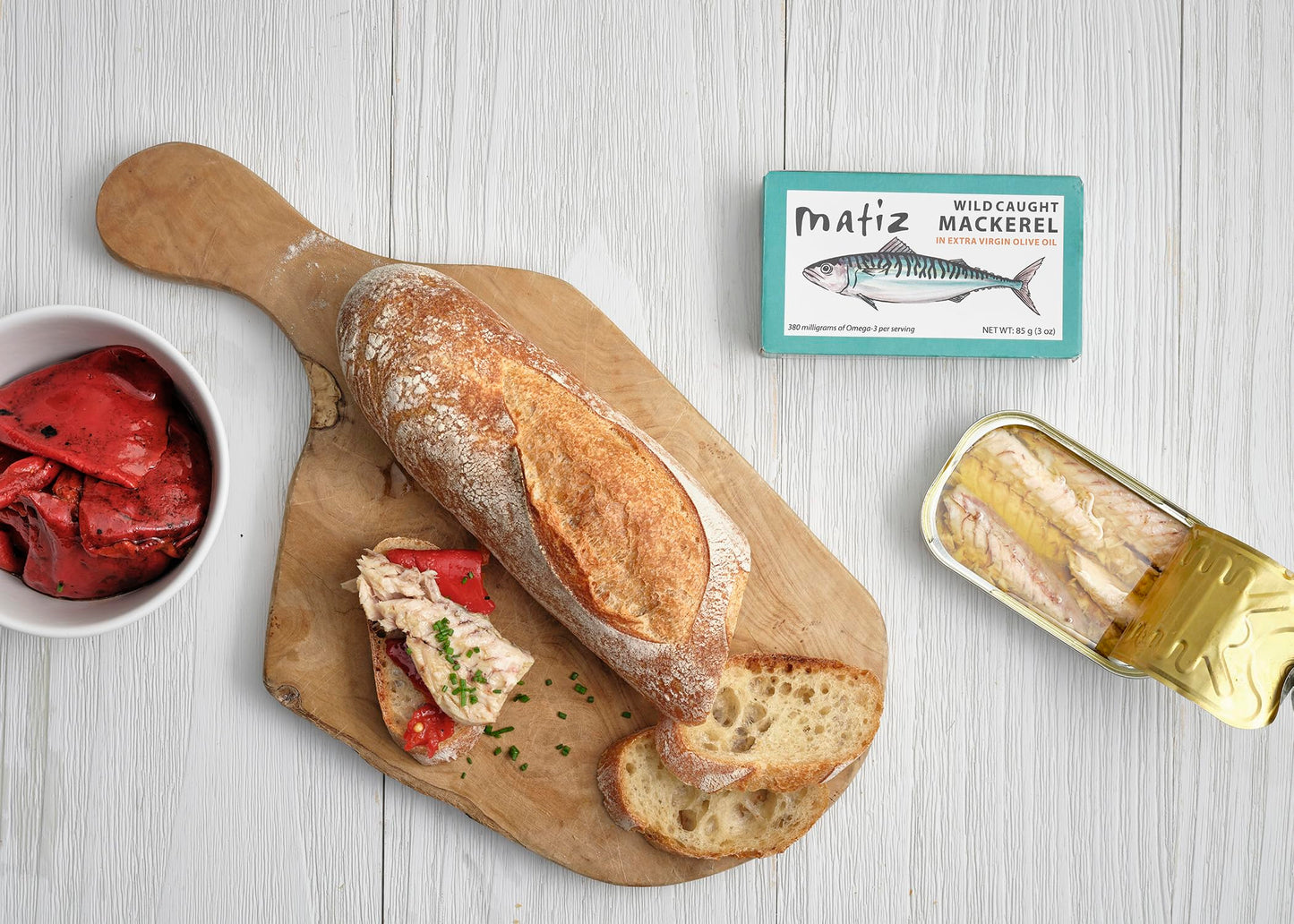 Matiz Mackerel in Extra Virgin Olive Oil | 3 Ounces | Spanish Natural Artisan Wild Caught Fish (12 Pack)