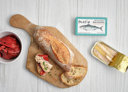 Matiz Mackerel in Extra Virgin Olive Oil | 3 Ounces | Spanish Natural Artisan Wild Caught Fish (12 Pack)