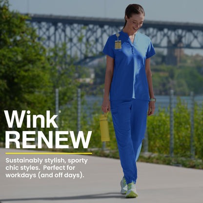 WonderWink Womens Jogger Medical Scrubs Pants, Navy, X-Large US