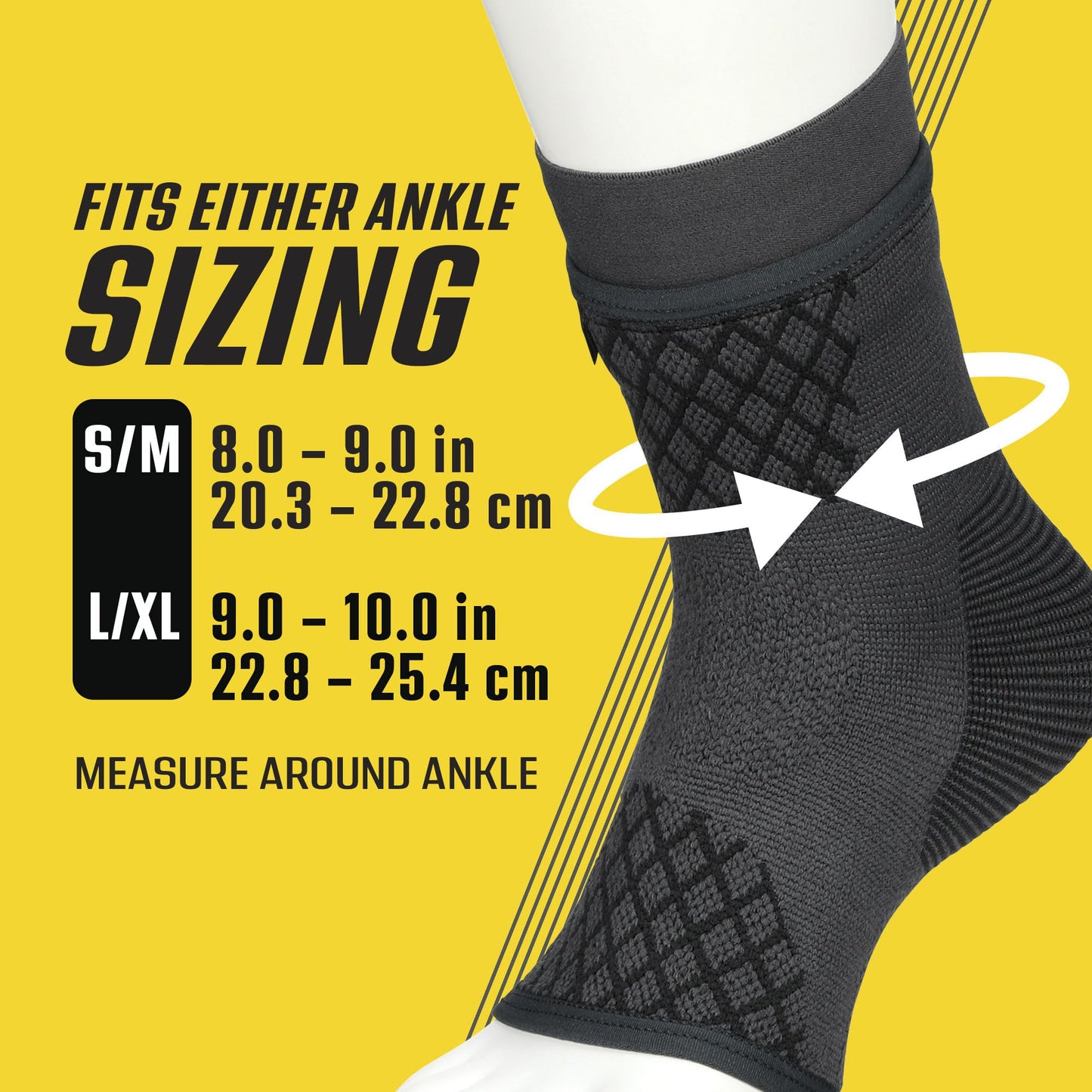 Futuro Premium Compression Ankle Sleeve, L/XL