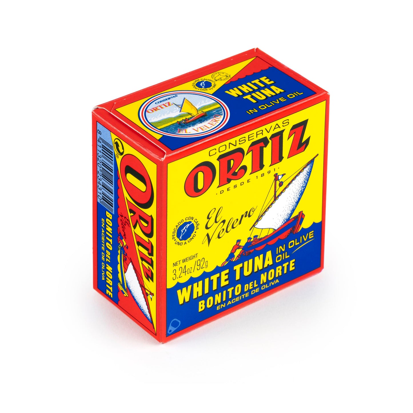 Ortiz White Tuna in Olive Oil, Fresh Tender Slices, Spanish Wild Caught Tuna, High in Protein and Omega 3 Fats, Excellent in Salad, Pasta or Sandwiches - No Need to Add Mayo, 3.24oz Can (Pack of 10)