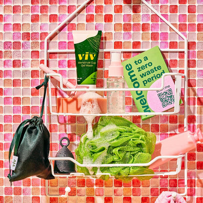 Viv for your V Premium Menstrual Cup & Disc Gel Wash, Gentle, Safe, Cleanser to Wash Reusable Silicone Period Cups & Discs, Free of Toxins, Parabens, and Fragrances, 2 fl. oz.