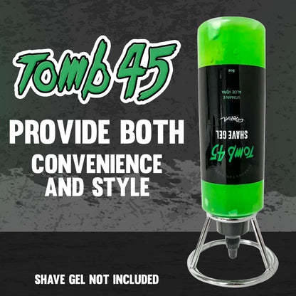 Tomb 45 Shave Gel Bottle Stand - Ready To Use at Barber Shop or at Home