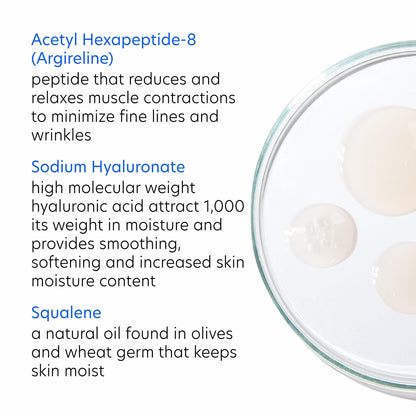 PCA SKIN ExLinea Peptide Smoothing Face Serum, Spot Treatment Serum for Fine Lines and Wrinkles, Firms and Strengthens Aging Skin, Formulated with Squalene and Hyaluronic Acid, 1.0 oz Pump