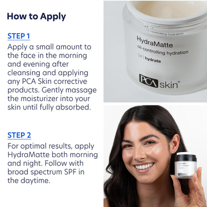 PCA SKIN HydraMatte Oil Control Moisturizer, Face Moisturizer for Oily Skin, Helps Reduce Oil and Promotes a Smoother Complexion, Absorbs Quickly, Great for Combination and Oily Skin, 1.8 oz Jar