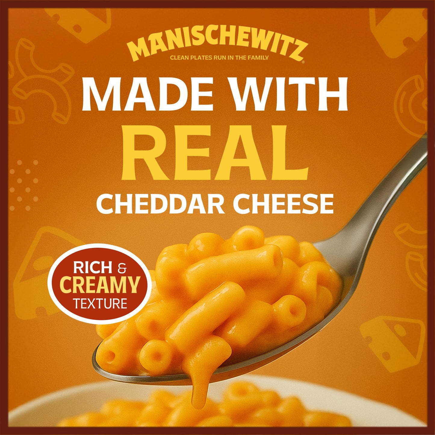 Manischewitz Kosher Mac & Cheese, 5.5oz (4 Pack) Made with Real Cheddar Cheese, No Artificial Colors of Flavors, Certified Kosher