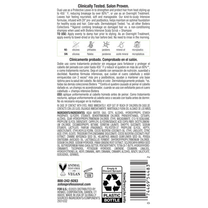 Biotera Intensives 2:1 Protective Leave-In + Overnight Treatment | Vegan & Animal Test Free | Paraben & Sulfate Free | Color-Safe | 8 Fl Oz