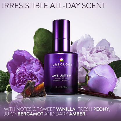 Pureology Love Luster Hydrating Hair Perfume - Hair & Body Mist with Vanilla & Peony Fragrance, Color Safe, No Drying Alcohols, Instant Hair Shine & Softness