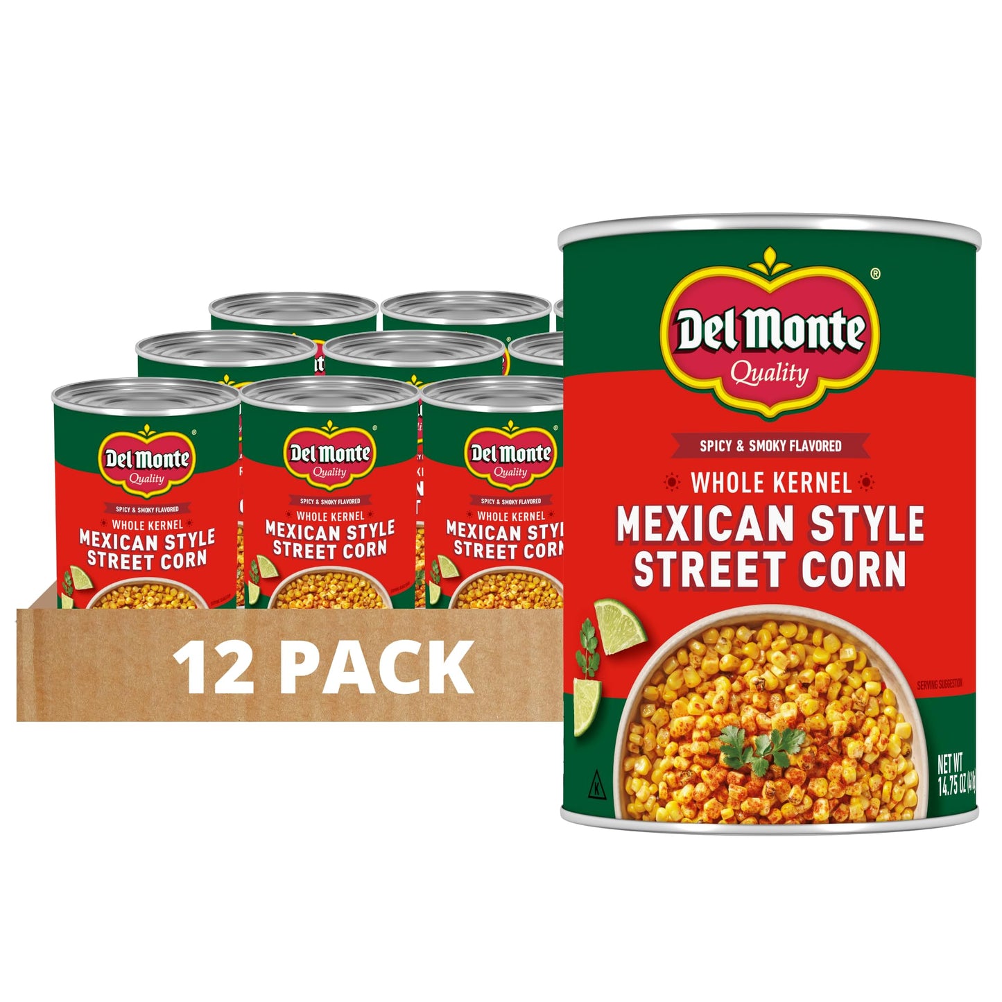 Del Monte Mexican Street Corn, 14.75 oz. Can (Pack of 12)