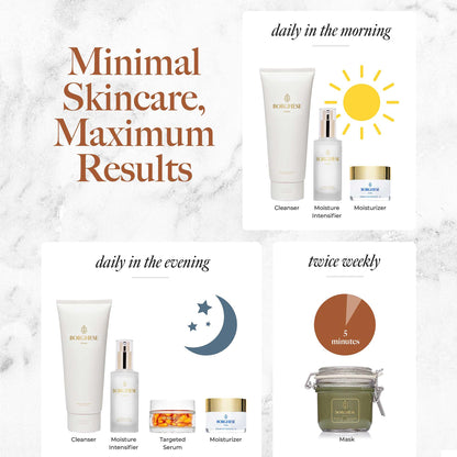 Borghese Italian Recipe Travel Set – Cleanser, Moisture Serum, Moisturizer, Mud Mask & Brightening Capsules