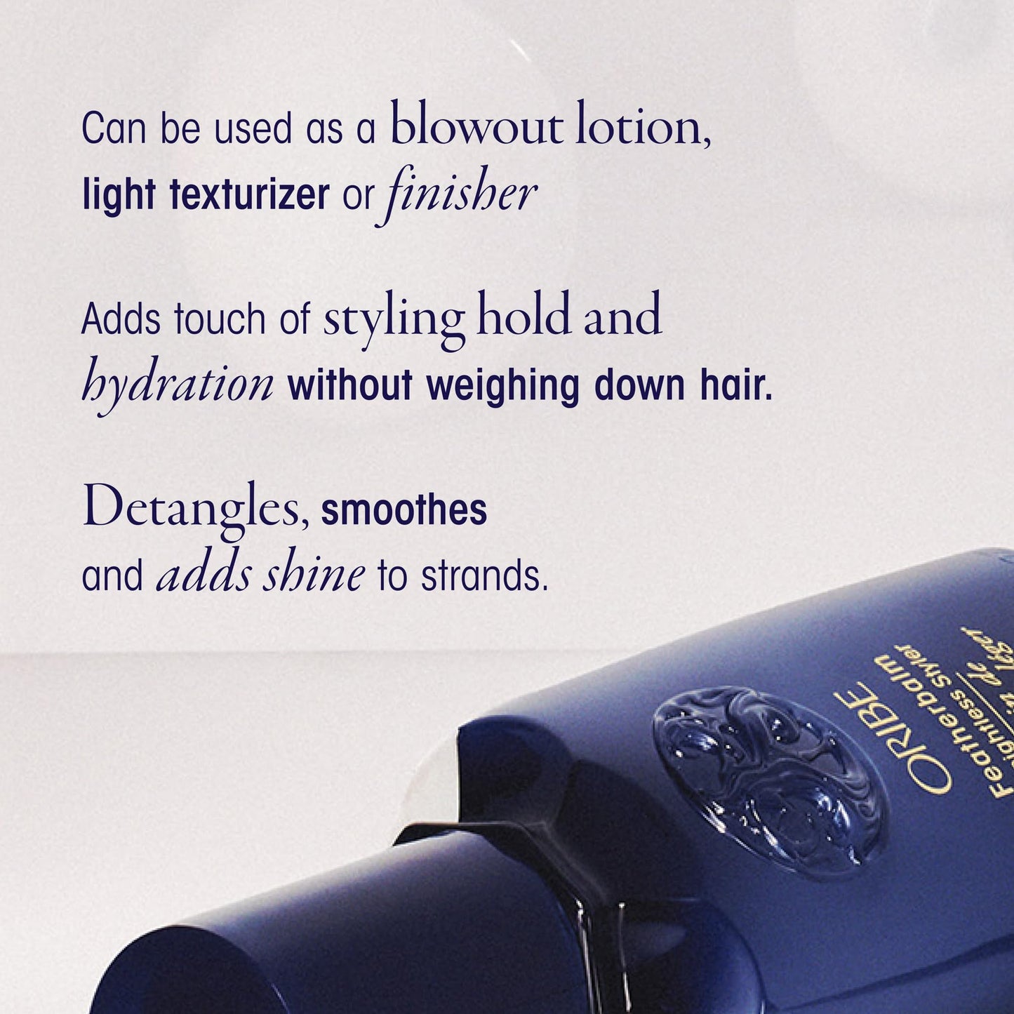 Oribe Feather Balm Ultra Light Hair Cream - Lightweight Styling Balm Detangles, Smooths & Adds Shine - Blowout Primer, Air Dry Cream & Light Texturizer - For Fine, Thin Hair - 3.4 oz