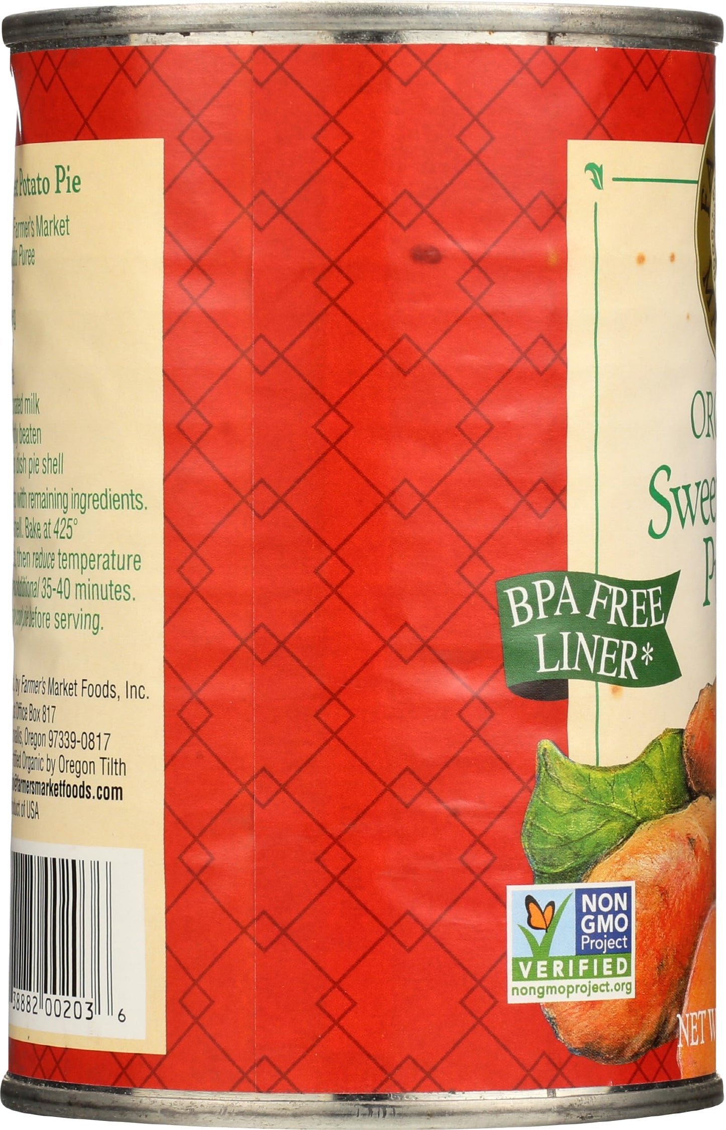 Farmers Market Foods Potato Swt Puree Org 15 OZ