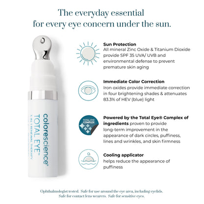 Colorescience Total Eye 3-in-1 Anti-Aging Renewal Therapy for Wrinkles & Dark Circle