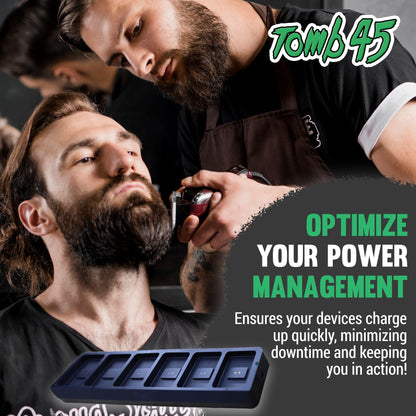Tomb 45 Power Pods Base - Charging Base for Barber Accessories - Wireless Charging Station for Hair Clippers