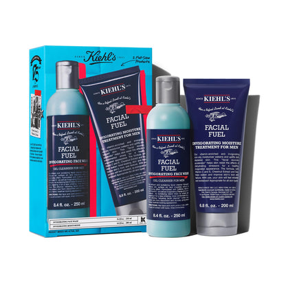 Kiehl's Men's Skincare Routine Gift Set, $80 Value, Includes Facial Fuel Moisturizer and Cleanser, Face Wash to Cleanse, and Cream to Moisturize Skin, With Caffeine and Vitamin C, for All Skin Types