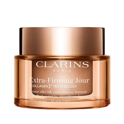 Clarins NEW Extra-Firming Day Moisturizer | Firming Anti Aging Face Cream | Contains Collagen Polypeptide & Niacinamide | Refillable | All Skin Types | 1.7 Ounces