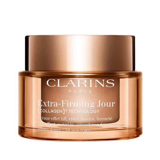 Clarins NEW Extra-Firming Day Moisturizer | Firming Anti Aging Face Cream | Contains Collagen Polypeptide & Niacinamide | Refillable | All Skin Types | 1.7 Ounces