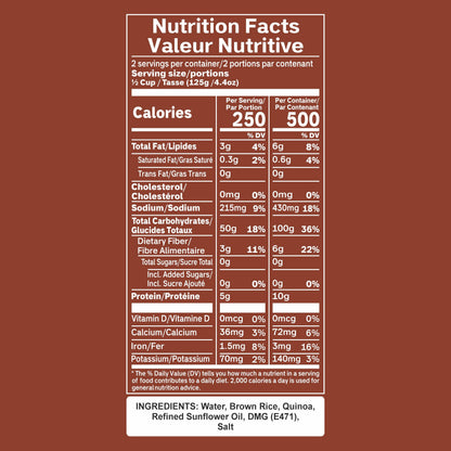 Eat Regal Brown Rice with Quinoa Cups, Nutty & Wholesome, 6 Clean Non GMO Ingredients, Ready in 1 Minute, 10g Protein 6g Fiber, Vegan Gluten-Free, 8.8oz (2×125g), No Leftovers No Mess | Pack of 6