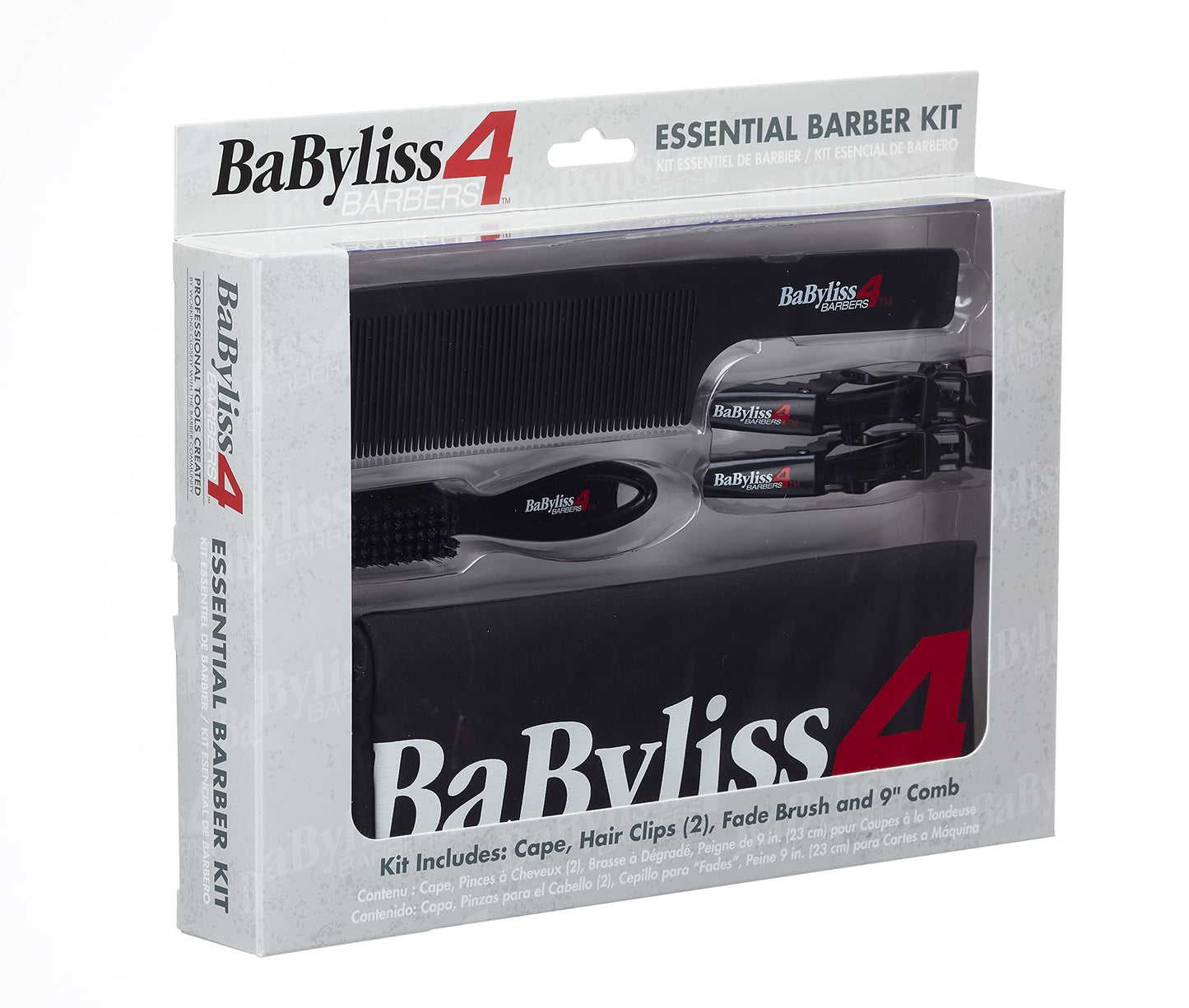 Professional Barber Accessory Kits including capes, combs, fade brushes and more