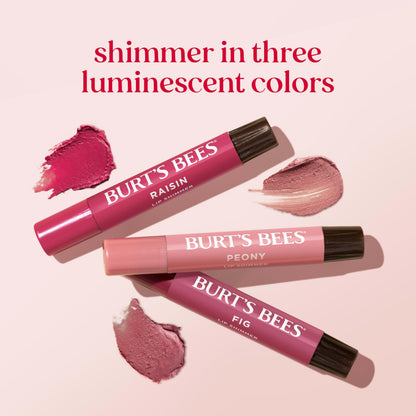 Burt's Bees Easter Basket Stuffers, Lip Shimmer Gift Set, Kissable Color, Warm Collection, 3-Pack, 0.09 oz.