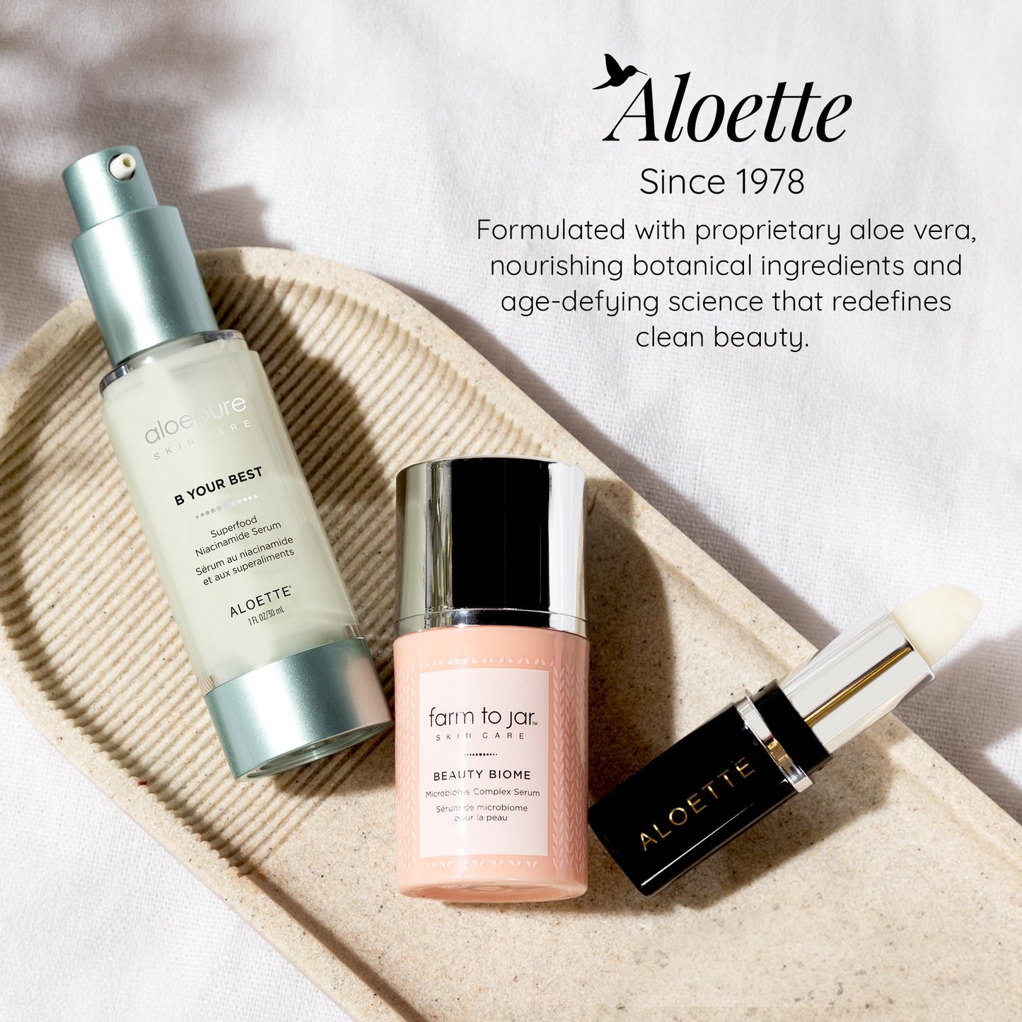 Aloette Superfood Niacinamide Serum for Face, B Your Best - Anti-Aging Pore Minimizer, Even Skin Tone & Dark Spot Corrector - Moisturizing Facial Serum with Vitamin C & Blend of Kale, Spinach & Aloe