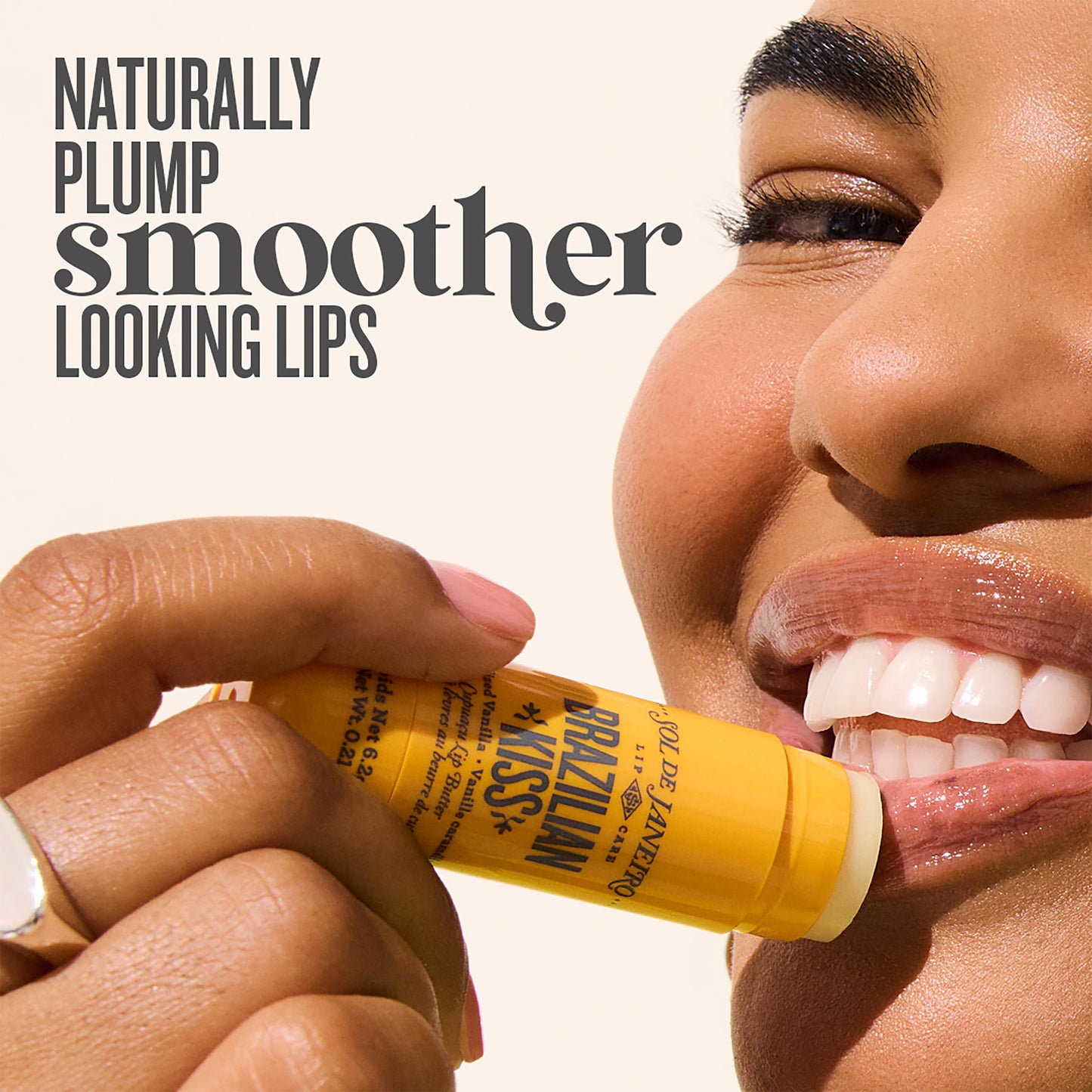 Sol de Janeiro Brazilian Kiss Hydrating Lip Butter Balm | Vanilla Lip Balm | Vegan Formula